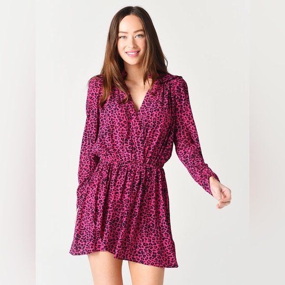 Pink Leopard Print Dress - Picture 4 of 8